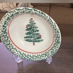 Furio Sponge Christmas Tree Collectible 
Christmas 8" Soup /Pasta / ceramic